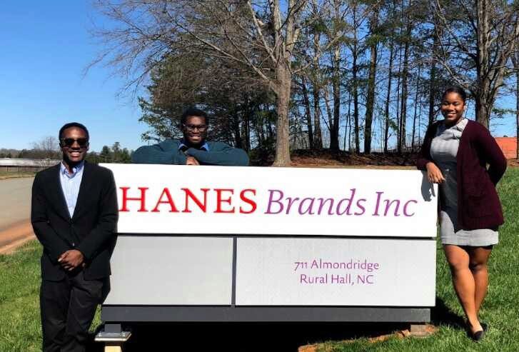 Team Braject at Hanes Factory sign